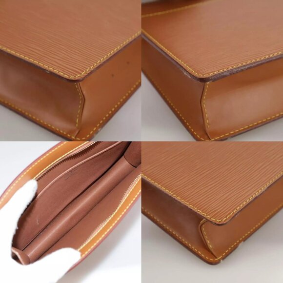 LOUIS VUITTON Epi Pochette Homme Clutch Bag Zipangu Gold M52528 LV Auth th5570 - Picture 14 of 14